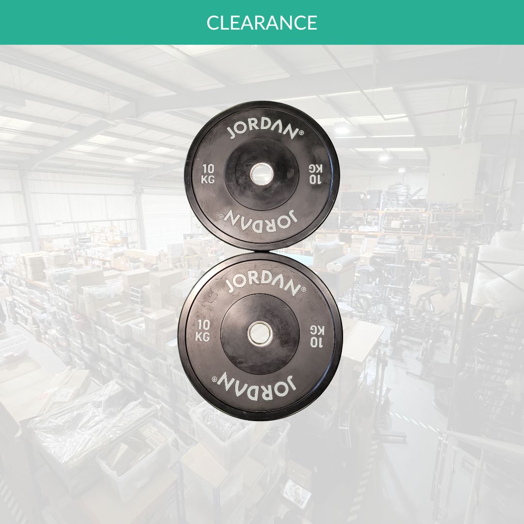 HG Black Rubber Bumper Plate Pair - 10KG