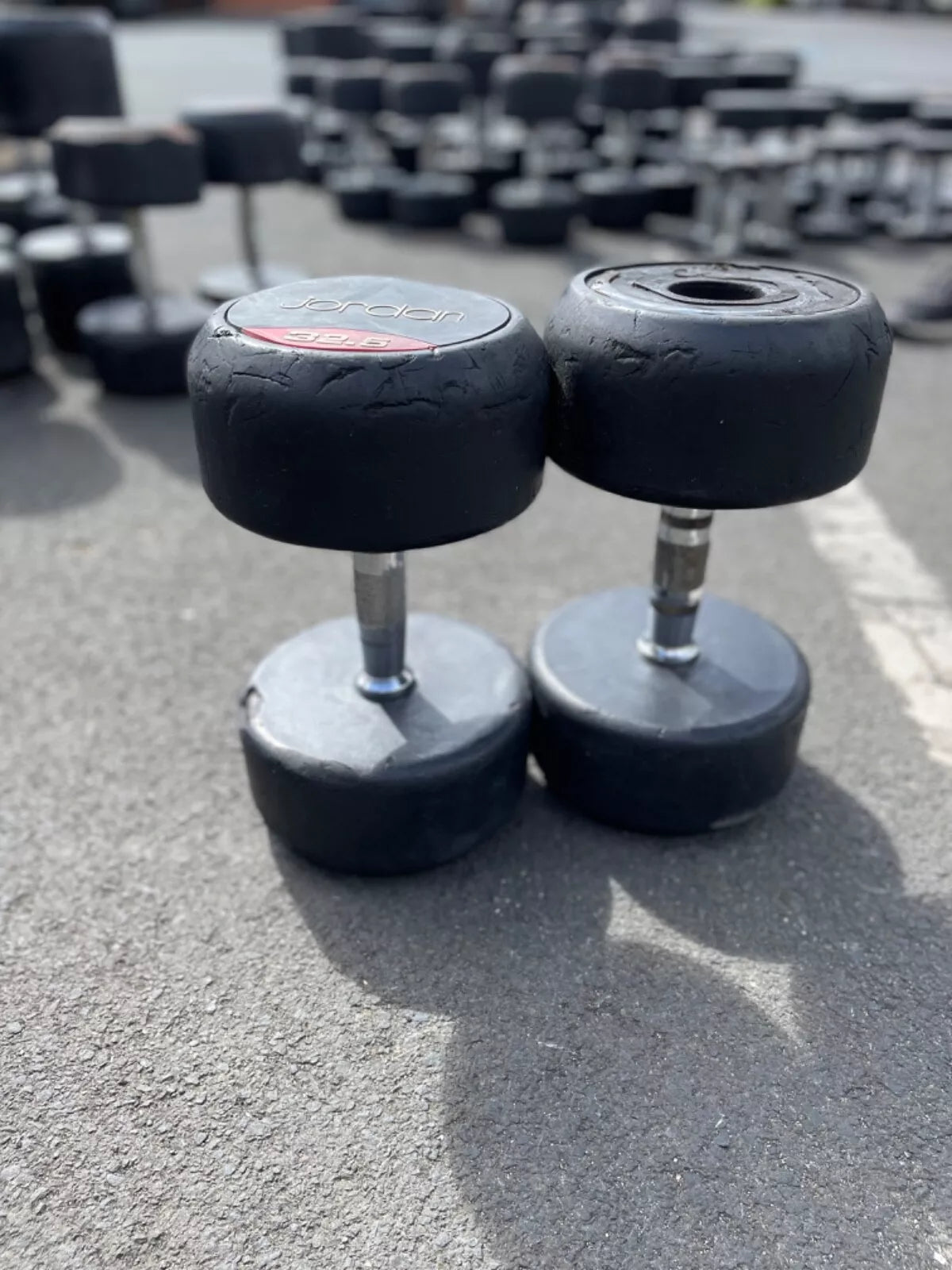 Used dumbbell prices sale