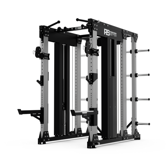 ELITE HALF RACK WITH INTEGRATED DUAL PULLEY