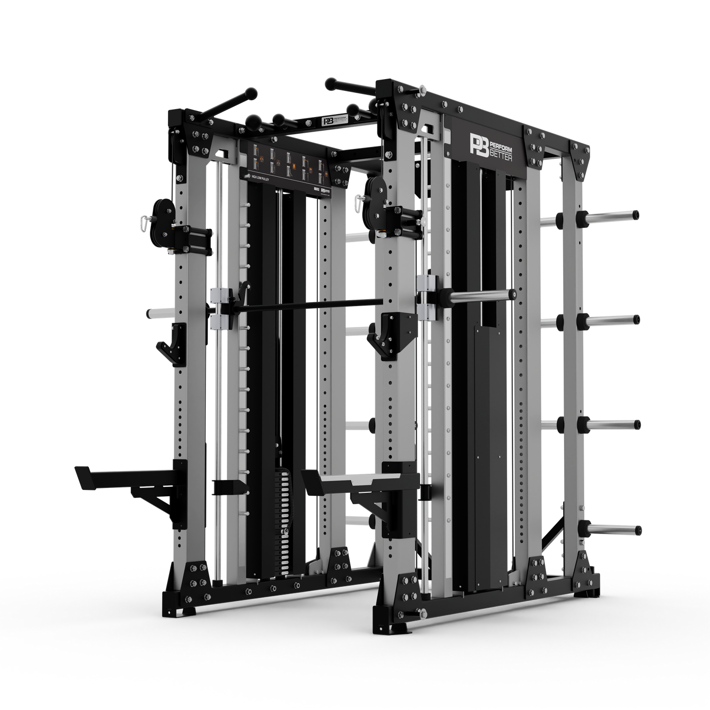 ELITE HALF RACK WITH SMITH AND PULLEYS