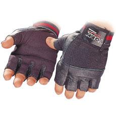 York Fitness Leather Weight Lifting Gloves