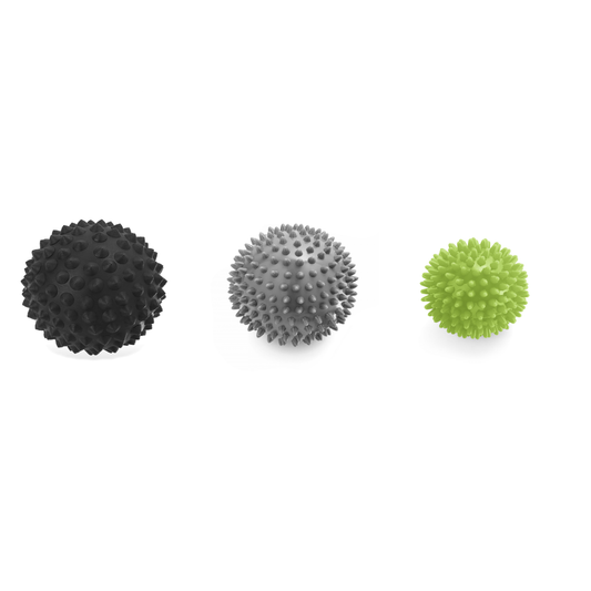 3 spikey massage balls