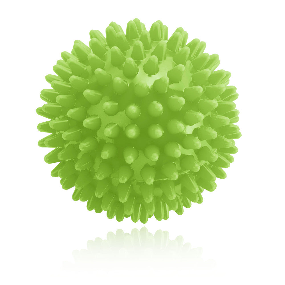 green spikey massage ball