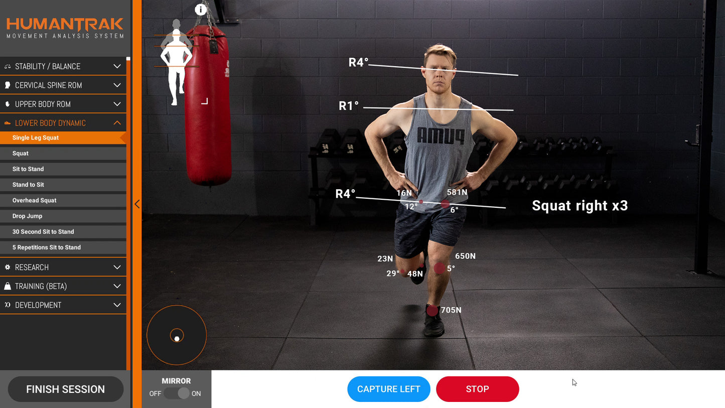 HumanTrak Movement Analysis System