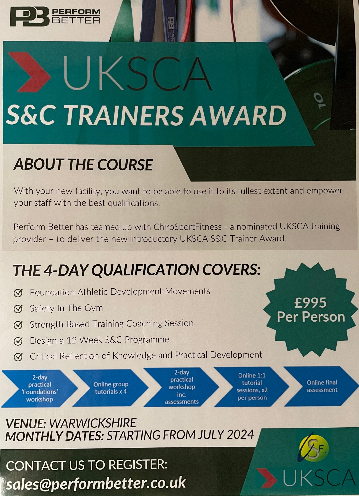 UKSCA S&C Trainer Diploma Course