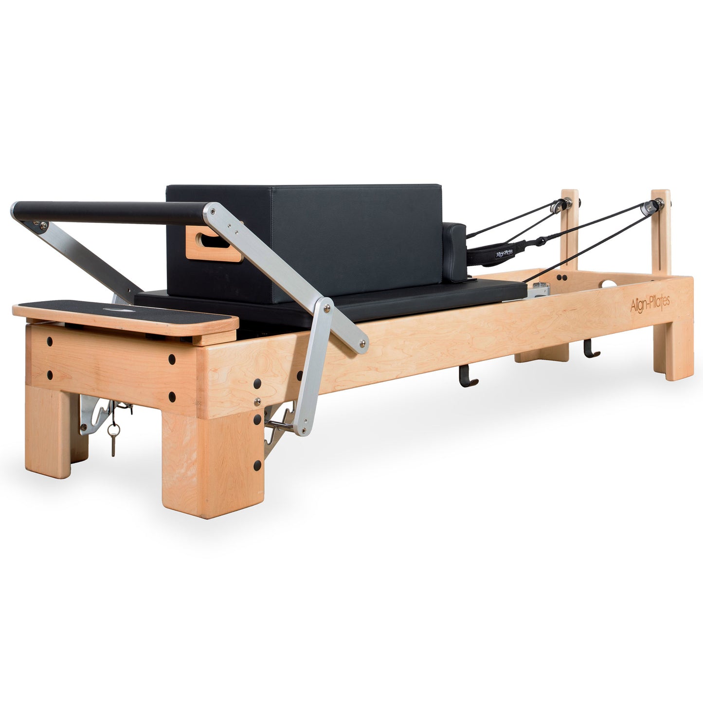 M8-Pro Maple Wood Pilates Reformer with Sitting Box