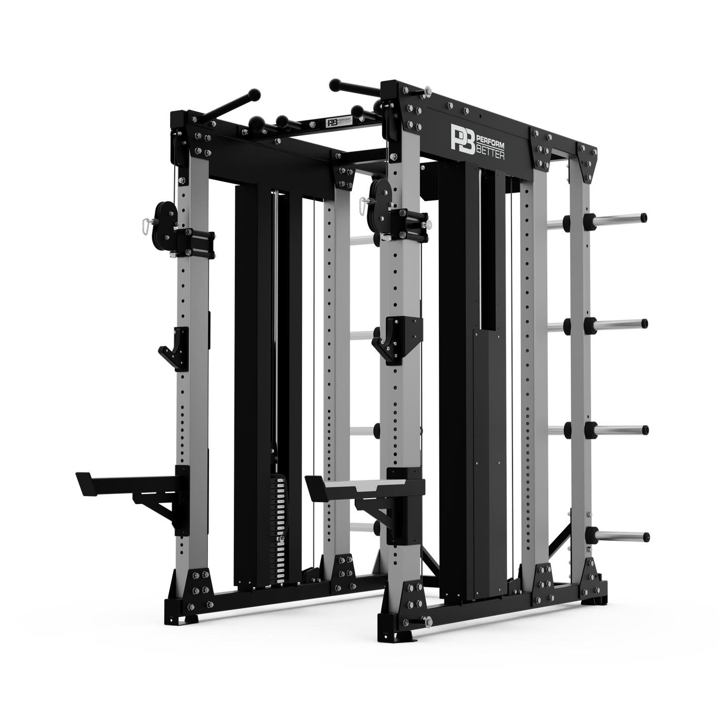 ELITE HALF RACK WITH INTEGRATED DUAL PULLEY