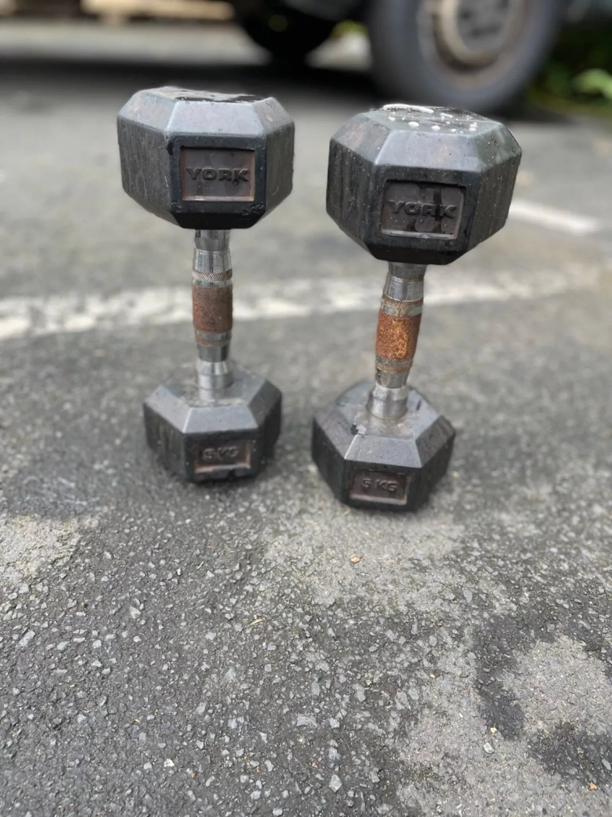 York Used 5KG Dumbbell Pair