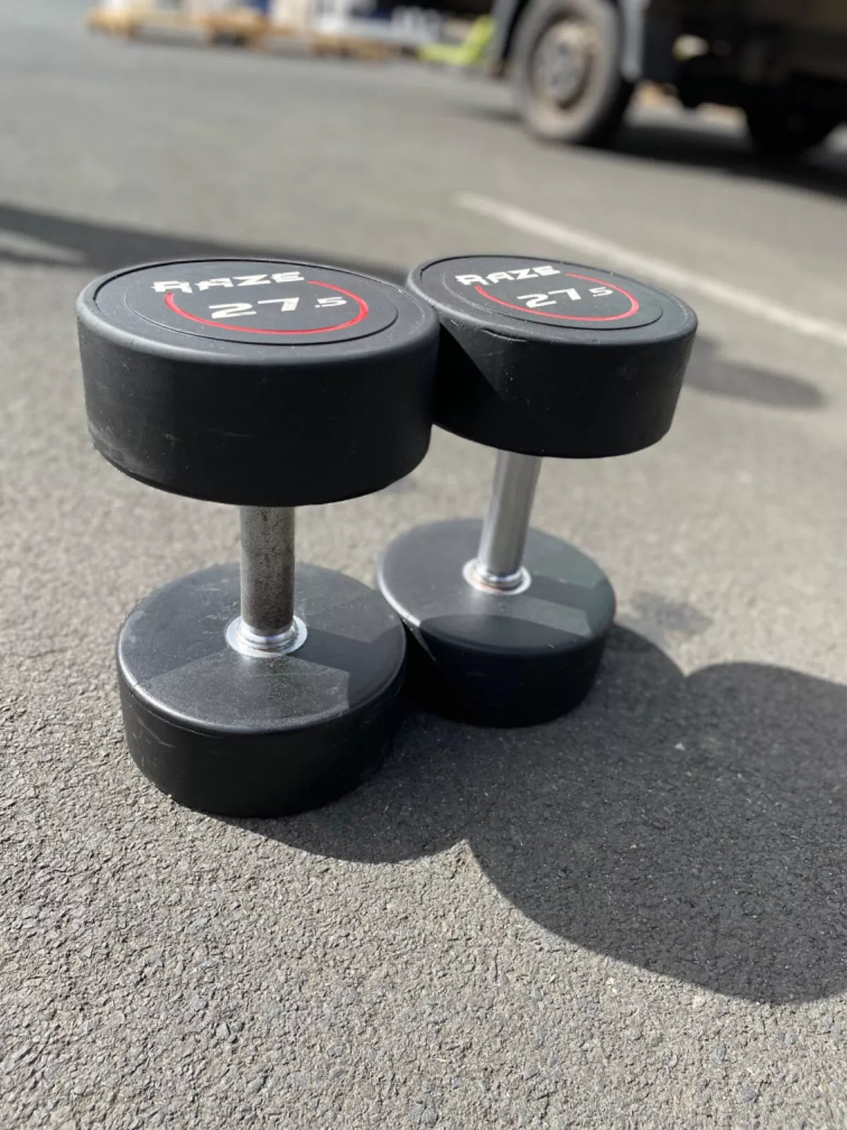 Raze Used 27.5KG Dumbbell Pair