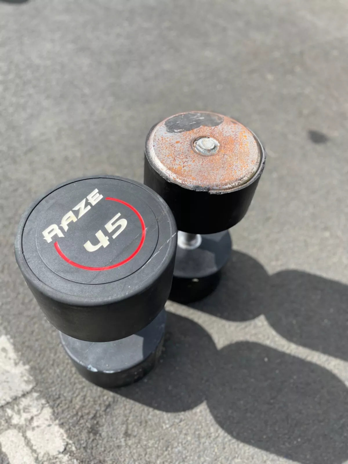 Raze Used 45KG Dumbbell Pair