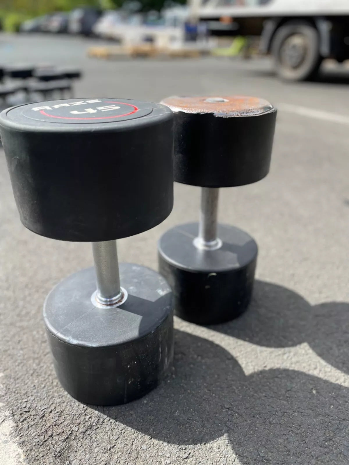 Raze Used 45KG Dumbbell Pair