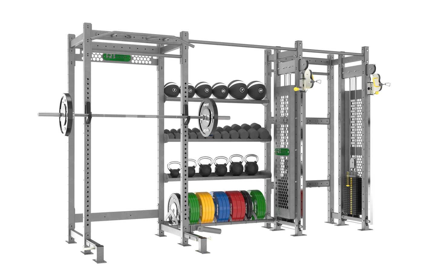 Standard Half Rack with Storage and Pulley System