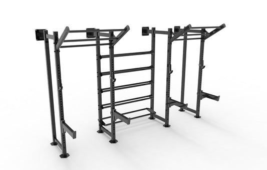 Wall Mounted Half Rack with Storage